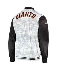 Stitches Men's Black San Francisco Giants Camo Full-Zip Jacket