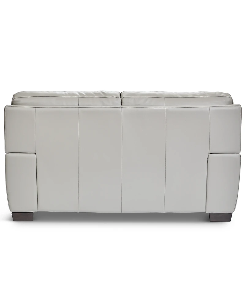 Cobbie Leather 69" Loveseat, Macy's Exclusive