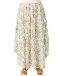 O'Neill Juniors' Marnie Naomi Floral-Print Asymmetric-Hem Skirt