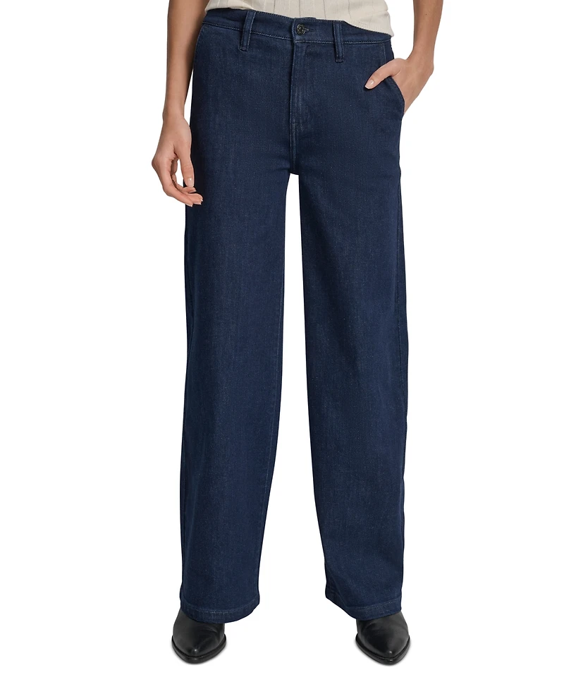Dkny Jeans Petite High-Rise Tailored Trouser
