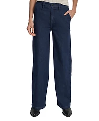 Dkny Jeans Petite High-Rise Tailored Trouser