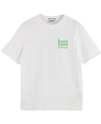 Scotch & Soda Men's Short Sleeve Logo Graphic Crewneck T-Shirt