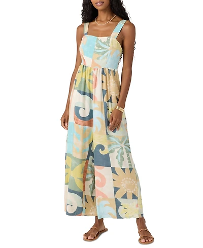 O'Neill Juniors' Metzli Square-Neck Sleeveless Jumpsuit
