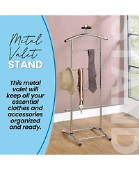 Kings Brand Furniture Metal Freestanding Hall Tree Coat Rack Stand for Bedroom, Hallway, Entrance, Office, Hats, Coats, Scarves, Handbags