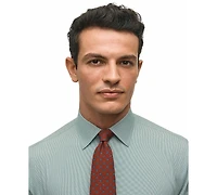 Brooks Brothers Men's Regular-Fit Spread Collar Micro-Houndstooth Dress Shirt