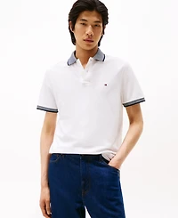 Tommy Hilfiger Men's Regular-Fit Tipped Linen Polo Shirt
