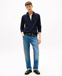 Tommy Hilfiger Men's Long-Sleeve Cable Knit Quarter-Zip Sweater