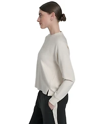 Dkny Women's Highline Scuba Crewneck Pullover
