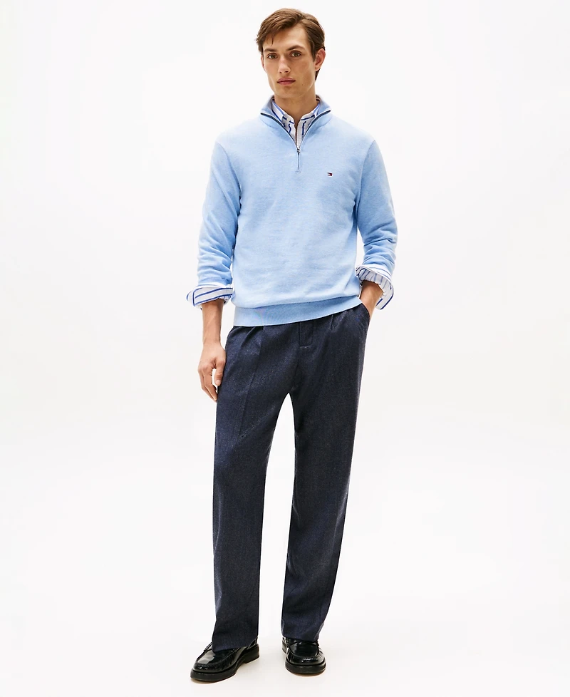 Tommy Hilfiger Men's Quarter-Zip Pullover Knit Sweater