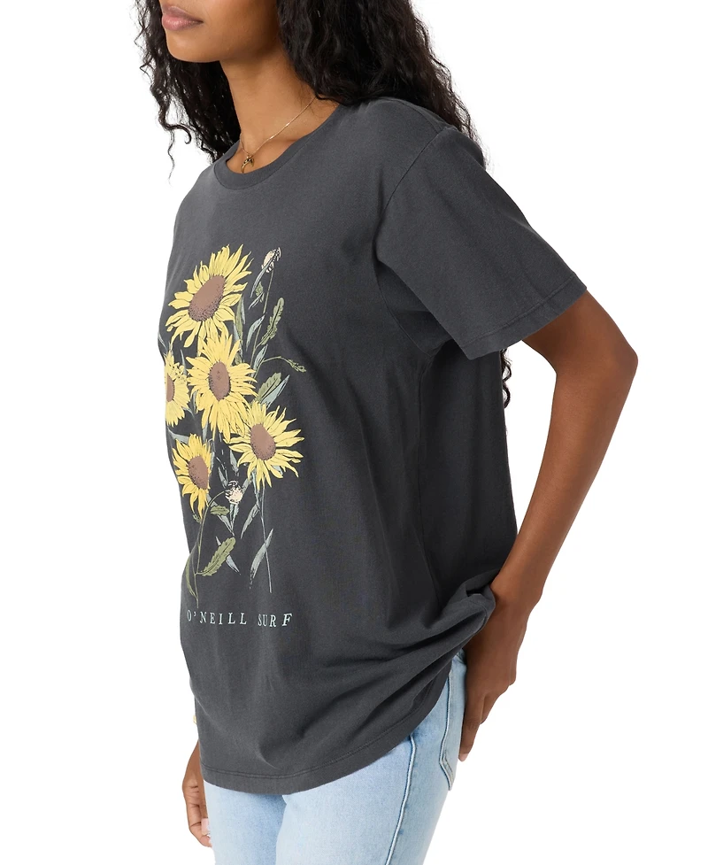 O'Neill Juniors' Botanic Blossom Graphic Cotton T-Shirt