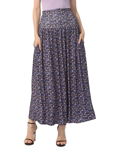 kimi + kai Women's Tiered Pull On Maxi Skirt