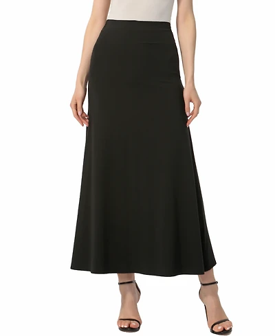 kimi + kai Women's Waist Ruched Pull On Maxi Skirt