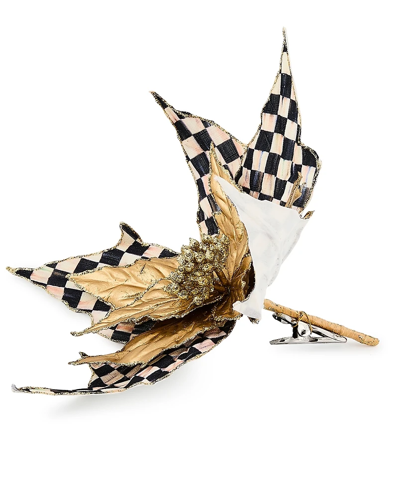 MacKenzie-Childs Courtly Noel Poinsettia Clip