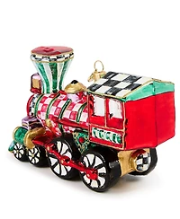 MacKenzie-Childs Courtly Check Train Ornament