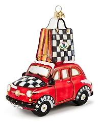 MacKenzie-Childs Christmas Shopping Car Ornament