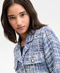 Liverpool Los Angeles Women's Boucle Pearl-Button Jacket