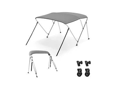 Akiudex 3-Bow/4-Bow Boat Bimini Top Sun Shade Boat Canopy with Storage Boot