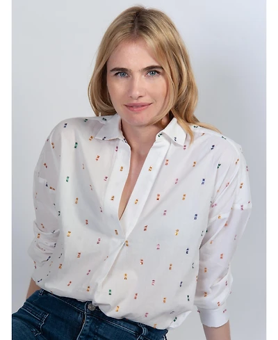 Cape Cove Women's Spot Relaxed Blouse
