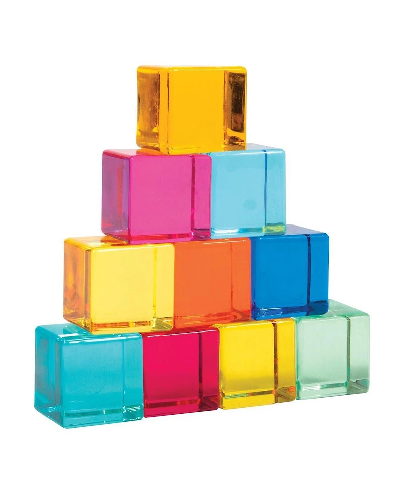 Learning Advantage Translucent Sensory Gem Cubes - 20 Pieces