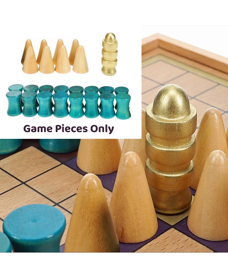 We Games Replacement Wooden Game Pieces for King's Table, Tablut Viking Strategy Games