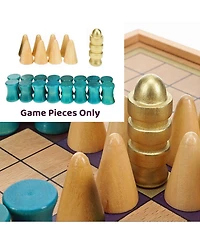 We Games Replacement Wooden Game Pieces for King's Table, Tablut Viking Strategy Games