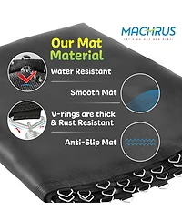 Plexalife Trampoline Replacement Mat with Sturdy V-Rings