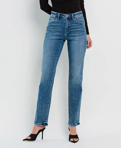 Flying Monkey Women's High Rise Straight Jeans