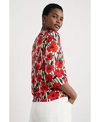 Seasalt Cornwall Women's Studio Glass Quarter Sleeve Top