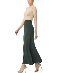 kimi + kai Women's Waist Ruched Pull On Maxi Skirt