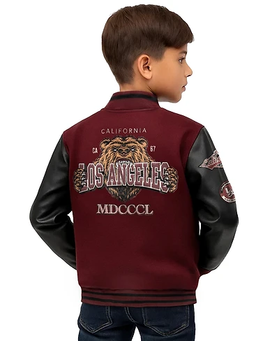 Ring of Fire Big Boys Dedan Woolen Varsity Jacket