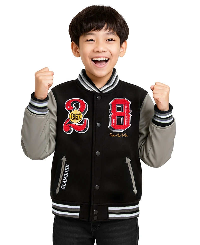 Ring of Fire Big Boys Basketball Woolen Varsity Jacket