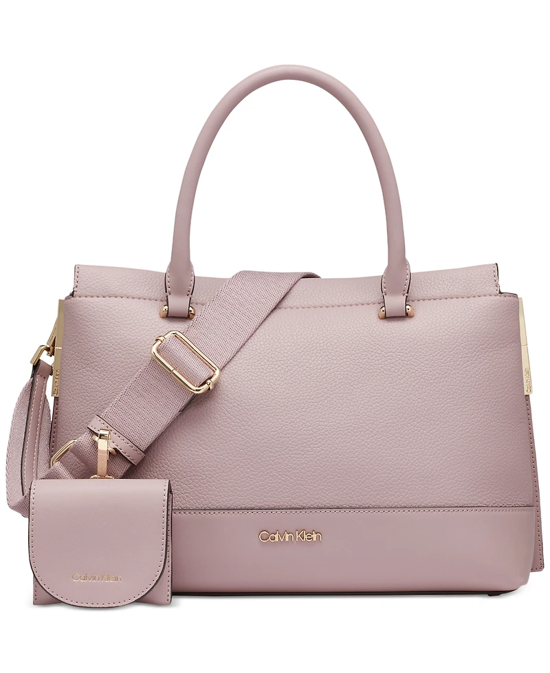 Calvin Klein Bianca Triple Compartment Convertible Satchel
