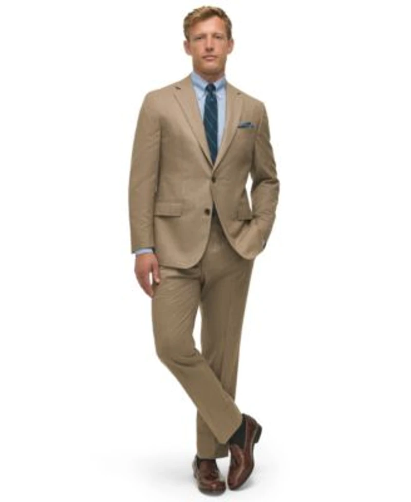 B By Brooks Brothers Mens Classic Fit Houndstooth Suit