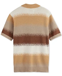 Scotch & Soda Men's Relaxed Fit Short Sleeve Striped Polo Shirt