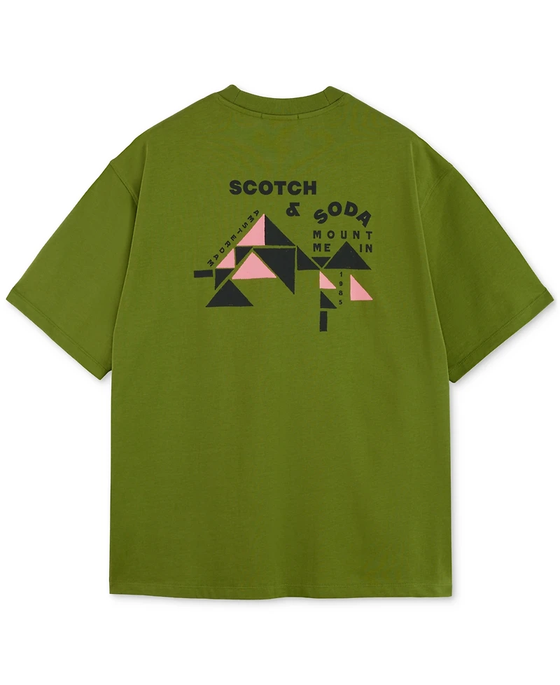 Scotch & Soda Men's Relaxed Fit Short Sleeve Graphic T-Shirt