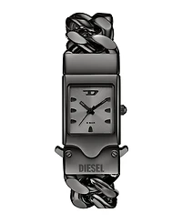 Diesel Men's Closer Quartz Three-Hand Gunmetal Stainless Steel Watch, 22mm