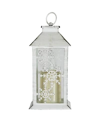 Northlight 11" Led Lighted Snowflakes Christmas Candle Lantern