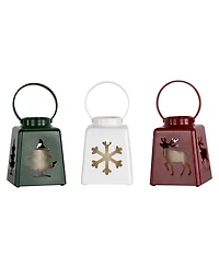 Northlight Led Lighted Christmas Candle Lanterns, Set of 3