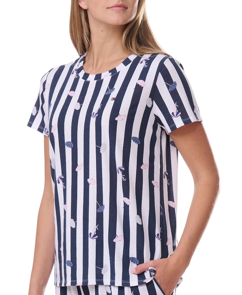 Tommy Hilfiger Women's Short-Sleeve Crewneck Sleep Tee