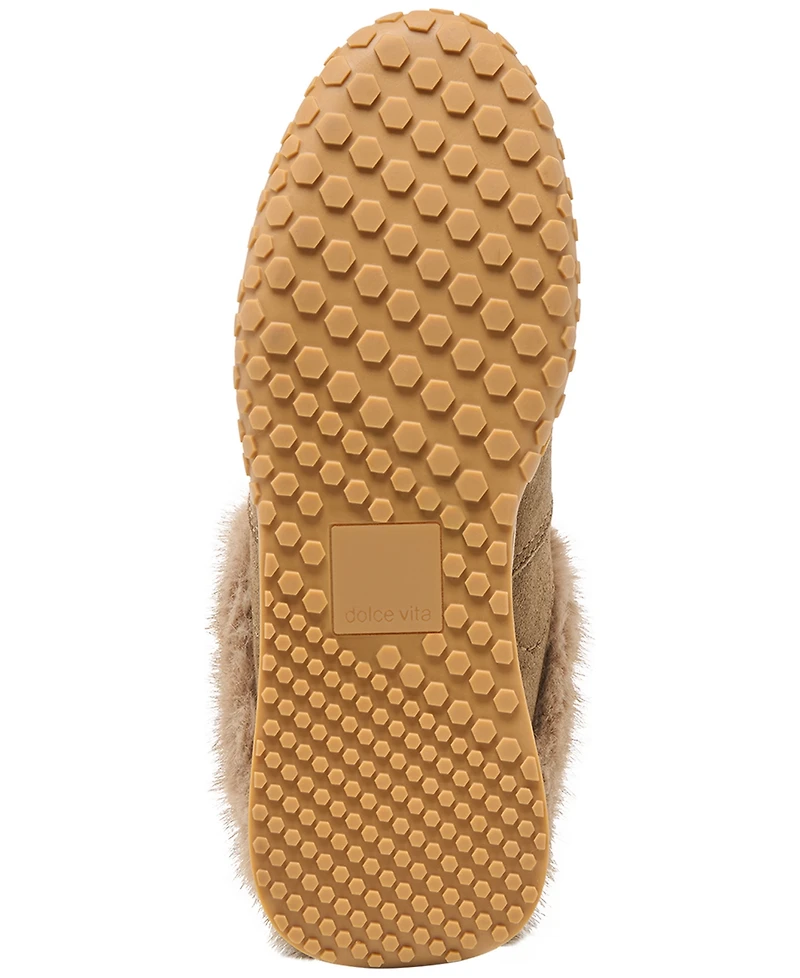 Dolce Vita Women's Izzey Plush Cozy Retro Slides Sneakers
