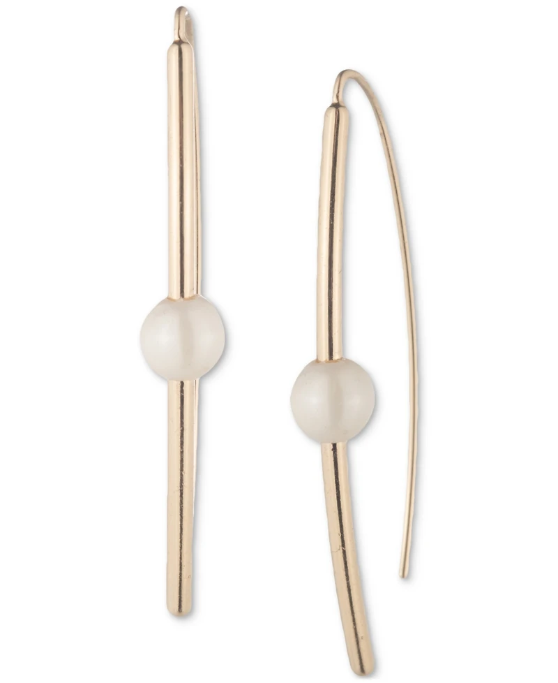 Lauren Ralph Lauren Imitation Pearl Threader Earrings