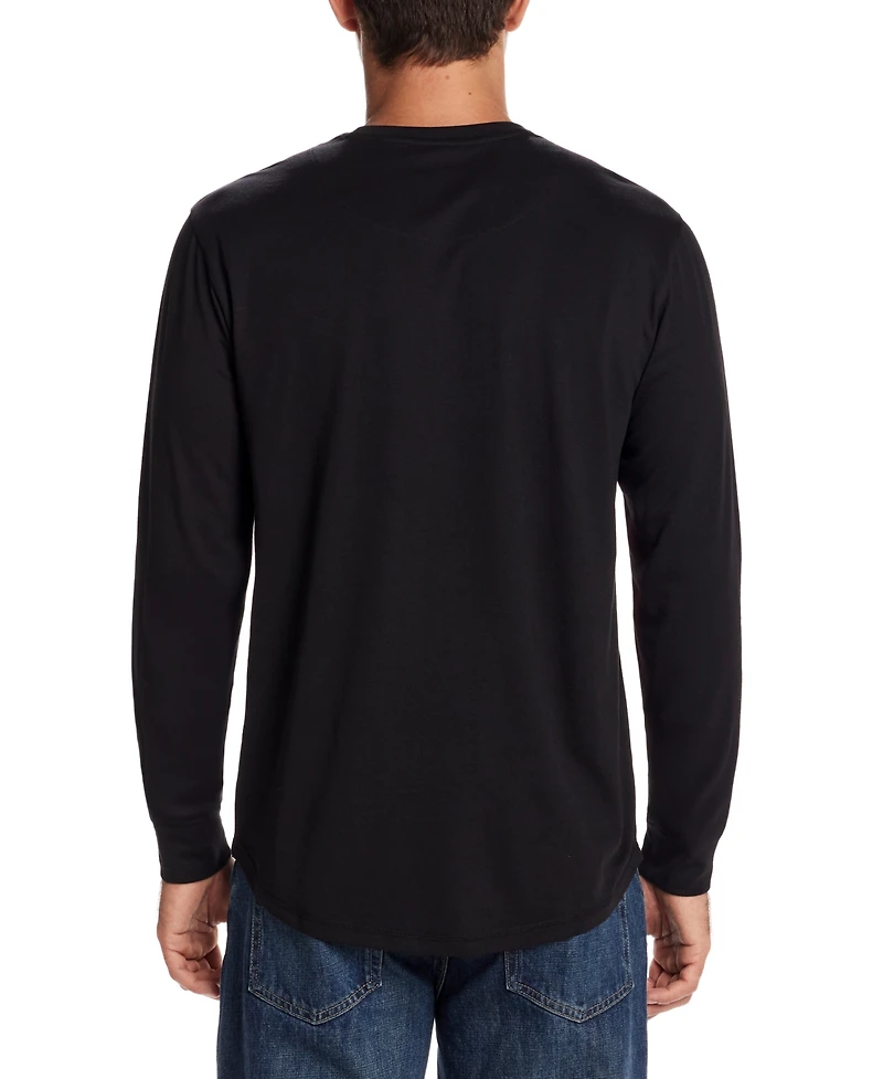 Weatherproof Vintage Men's Brushed Long Sleeve Crewneck T-Shirt