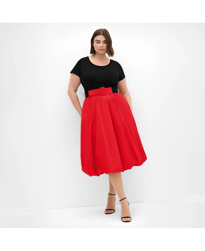 City Chic Women's Plus Paris Love Dress