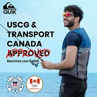 Quiksilver Men's Life Vest, Uscg Approved Pfd, Evoprene Cga Life Jacket