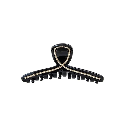 By Adina Eden Rhinestone Loop Large Claw Clip