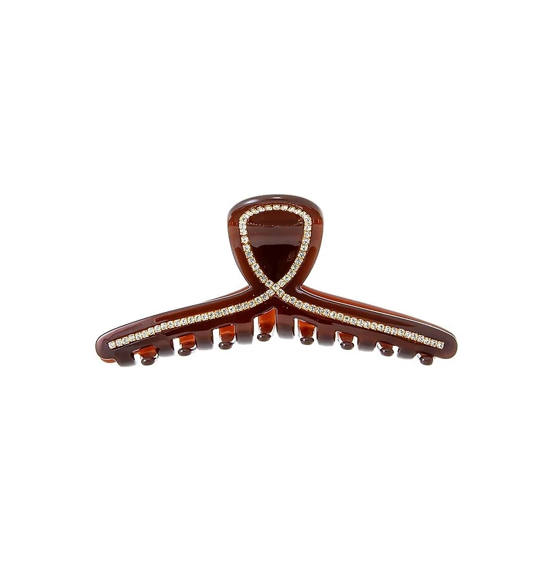 Rhinestone Loop Large Claw Clip By Adina Eden