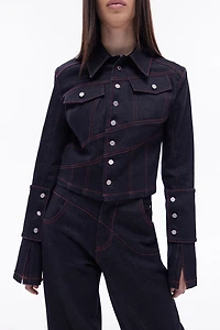 Jendue Women's Davidson Cropped Denim Jacket