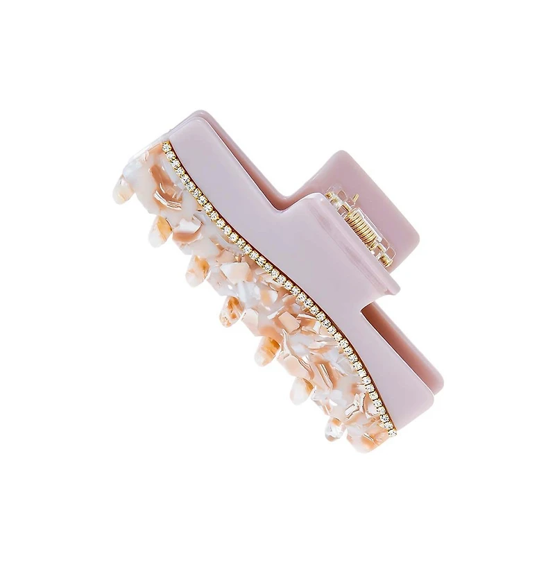 Rhinestone Two Tone Stone Large Claw Clip By Adina Eden