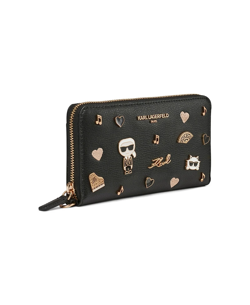 Karl Lagerfeld Paris Maybelle Continental Zip Wallet