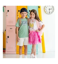 Sweet Wink Little and Big Girls First Grade Pencil Bow Short Sleeve T-Shirt